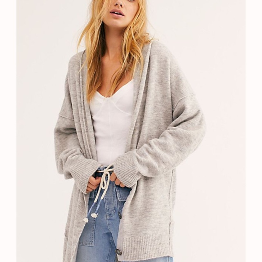 Free People Eucalyptus Cardigan heather grey
